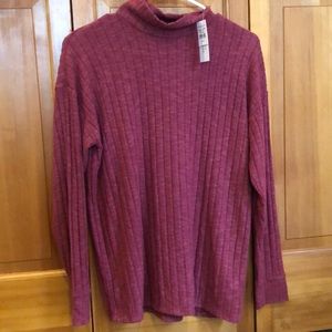 American Eagle Raspberry Turtleneck Sweater Size S